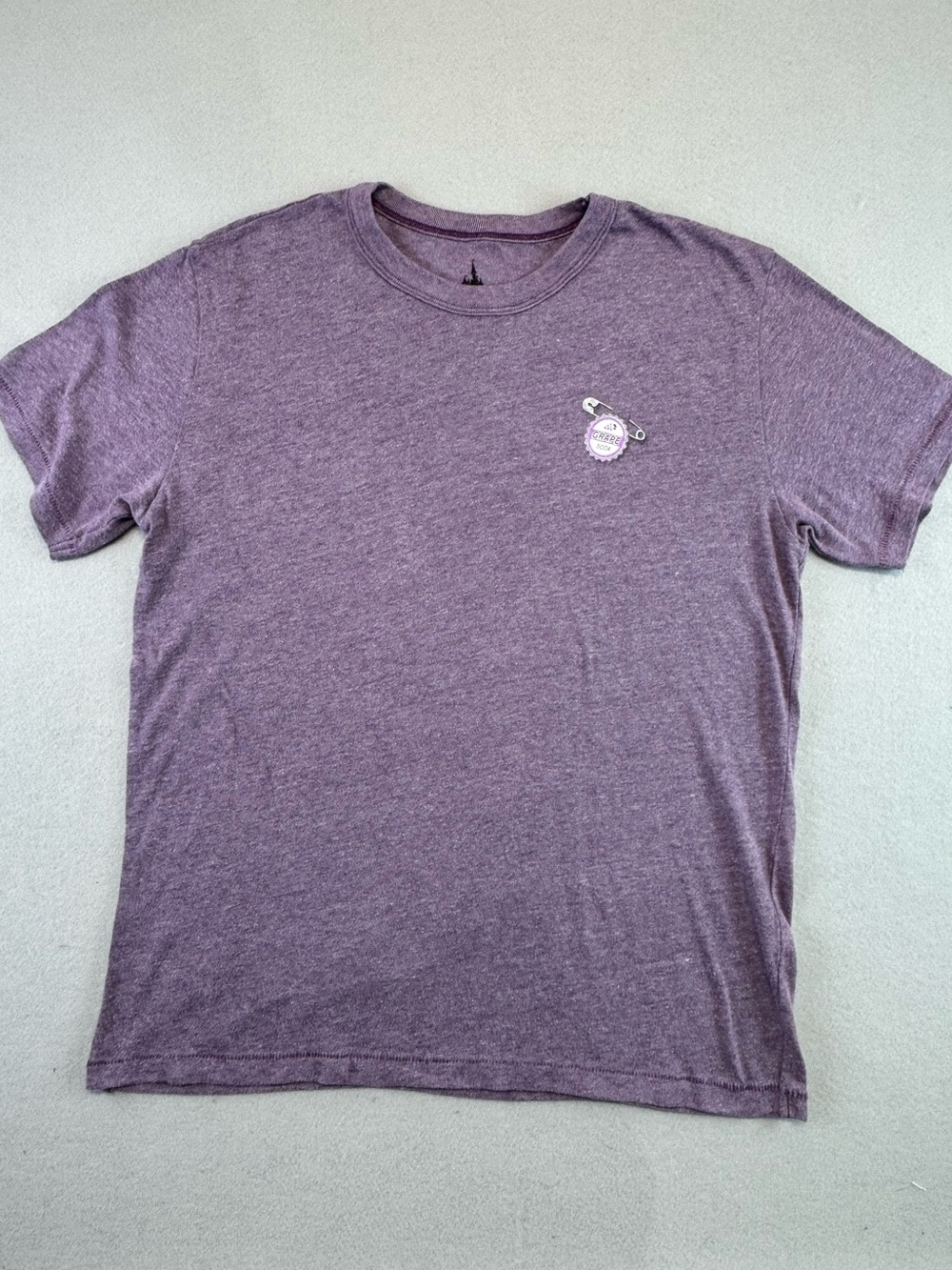 Disney Pixar “Up” Women’s Heather Purple Tee, Medium